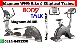 Magnum WNQ Commercial Upright Bike 8318LC || Magnum WNQ Commercial Elliptical Trainer 8618B ||