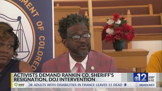 Demonstrators demand resignation of Rankin County sheriff