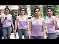 Karishma Tanna Flaunts Her Hot Figure In Tight GYM Outfit Snapped After Post Workout At Bandra