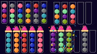 Ball Sort Puzzle Full Screen Gameplay HD 2023 #games #gamesworld #puzzlegame screenshot 2