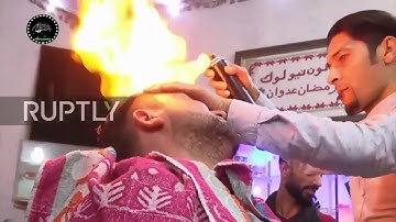 Đỉnh Cao Nghệ Thuật Cắt Tóc Bằng Lửa   Bạn Dám Thử Không