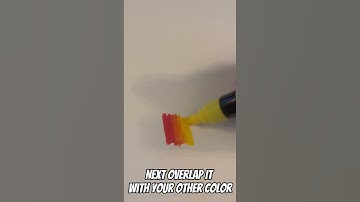 How to Blend With Posca Markers! #shorts #short #art#poscamarker