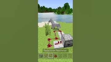 How to make a Minecraft Bedrock Automatic Dropper [MCPE / Console / PC] #shorts