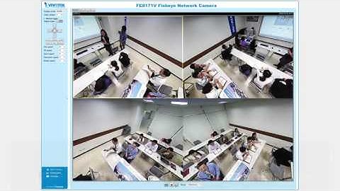 FE8171V Fisheye Network Camera   Multiple Display Modes