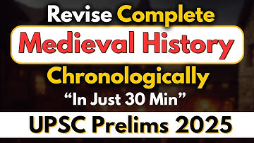 ⚡️Complete “Medieval History” in 30 Minutes 🔥|| UPSC PRELIMS 2025 📚 #upsc
