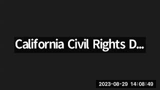 Civil Rights Council: August 29 2023 Meeting