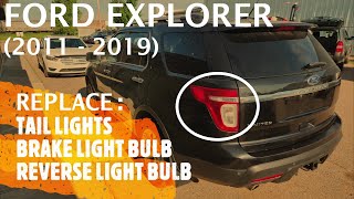 Ford Explorer - Replace Tail Light | Reverse / Turn / Brake Light Bulb (2011 - 2019)