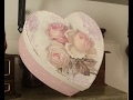 Caja romántica en decoupage