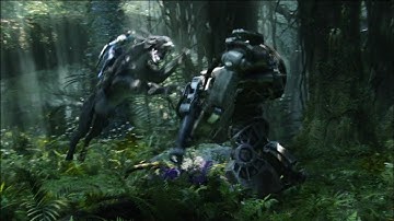 Avatar thanator vs colonel miles quaritch fight scene