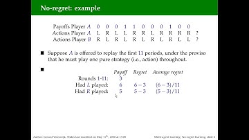 No-regret learning, Part 1&2