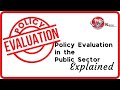 Public Policy Evaluation Quiz