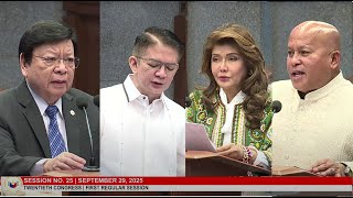 Live Senate Plenary Session No. 25 September 29, 2025
