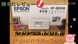 EPSON Colorio EP-881AW レビュー♪   概要欄も見てね☆