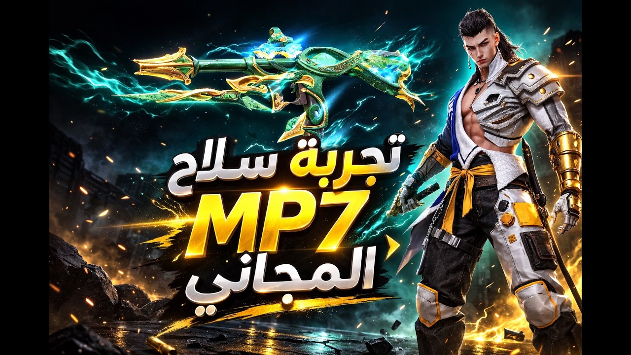 تجربة سلاح MP7 البريق الاخضر