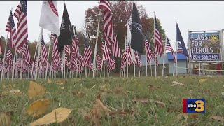 'Flags for Heroes' display honoring veterans in Henrico