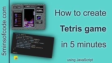 Tetris game in 5 minutes - JavaScript - 5minsofcode.com