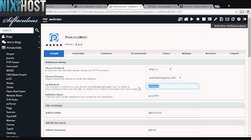 Installing ProcessWire with Softaculous in cPanel