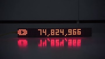Realtime Youtube Subscriber Counter - LED Matrix MAX7219
