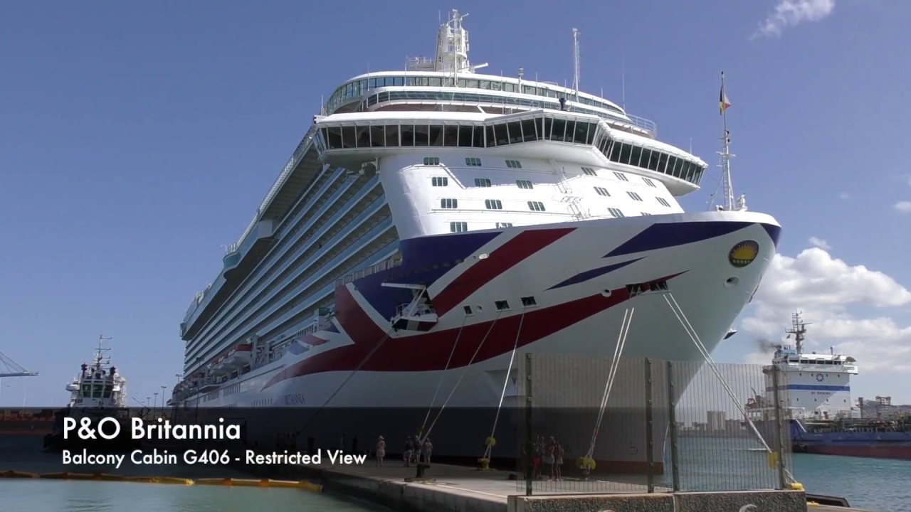 britannia cruise ship fully obstructed view balcony