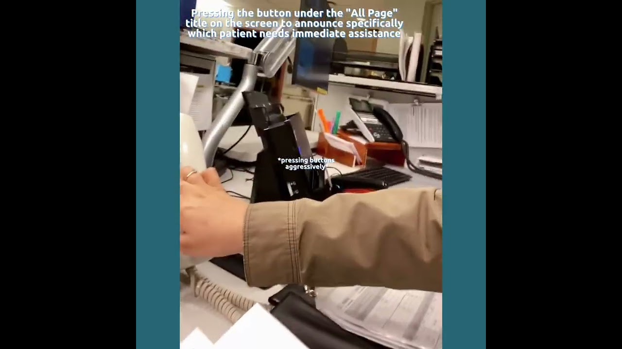 Me peforming a task at Co-op as a Hospital Clerk