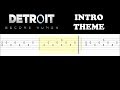 Detroit become human  intro theme easy guitar tabs tutorial