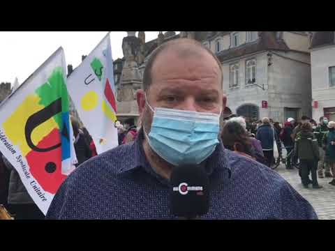 Manifestation à Besançon (4/2/21) : Stéphane Ravacley