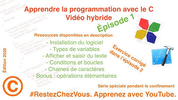 Apprendre la programmation avec le C #1, niveau débutants en première année L1 - Vidéo hybride
