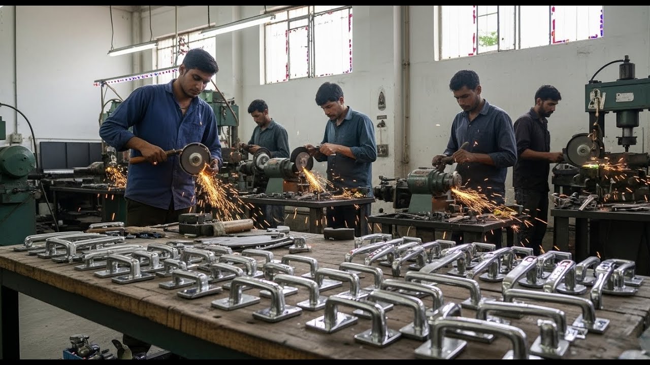 Incredible Process Of Traditional Brass Door Handle Making/Door Handle Ideas