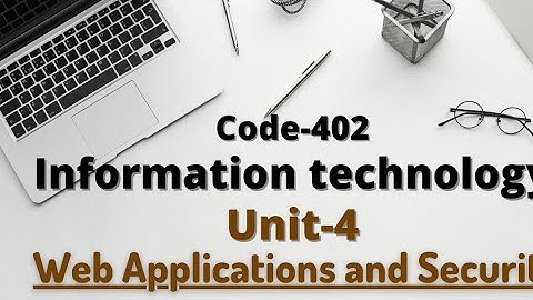 CBSE Class-10 Information Technology Code-402 | Unit-4  Web Applications and Security | Chapter PDF📖