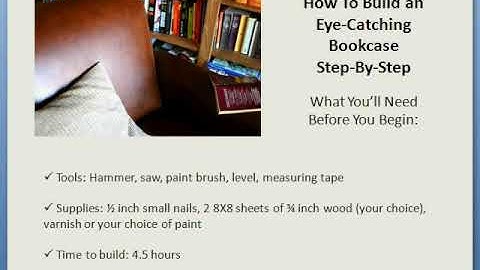 Eye-Catching Bookcase Plans