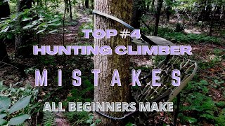The Top 4 Hunting Climber Mistakes All Beginners Make #deerhunting
