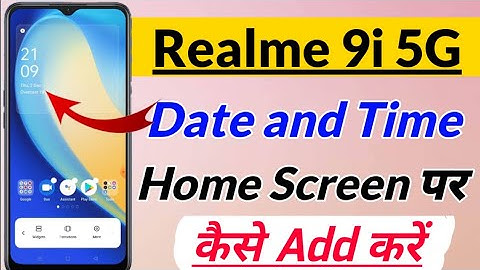 Realme 9i 5g me date & time setting kaise kare | Realme 9i 5g Set date and time in home screen