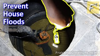 Before house water damage... How to install water leak sensor / sump pump alarm