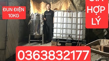 Nồi hơi nấu rượu bằng điện 10kg lõi inox đun điện 1pha siêu nhanh 0862361558