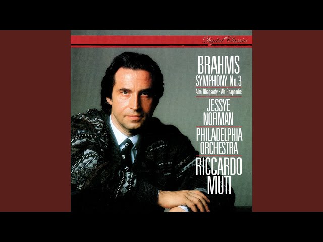 Brahms - Rhapsodie pour contralto, ch et orch : J.Norman / Ch. & Orch Philadelphie / R.Muti