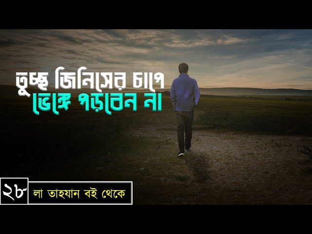 পর্বঃ-২৮ ┇ তুচ্ছ জিনিসের চাপে ভেঙ্গে পড়বেন না┇ লা তাহযান ┇Islamic Audio Book ┇ Insight Audio Book