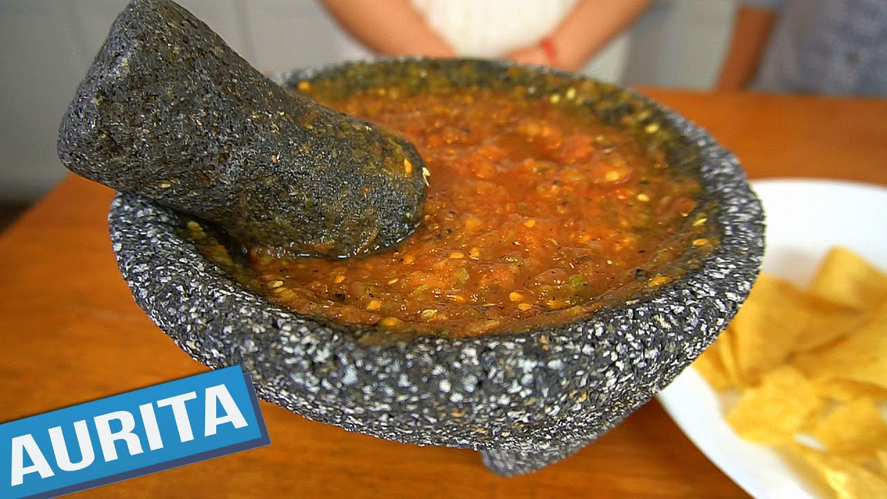 SALSA DE MOLCAJETE MEXICANA PICOSITA Deliciosa Salsa hecha en Casa