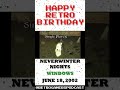 Happy Birthday to Neverwinter Nights on PC!