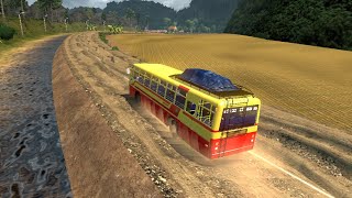 K.S.R.T.C BUS OFFROAD DRIVING | EURO TRUCK SIMULATOR 2 | Indian bus driving