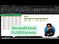 How to use Filter Function in Microsoft Excel | Filter Formula in Excel