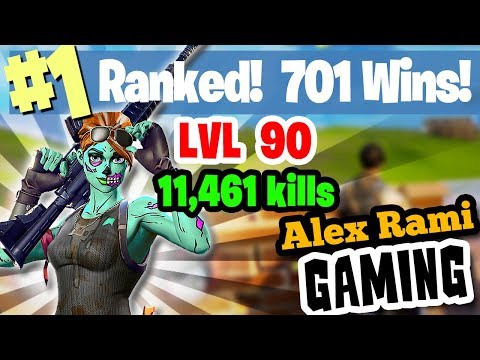 1 world ranked 701 wins 11 461 kills level 90 sponsor goal - fortnite world rankings ps4