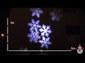 LED Christmas snowflake projector