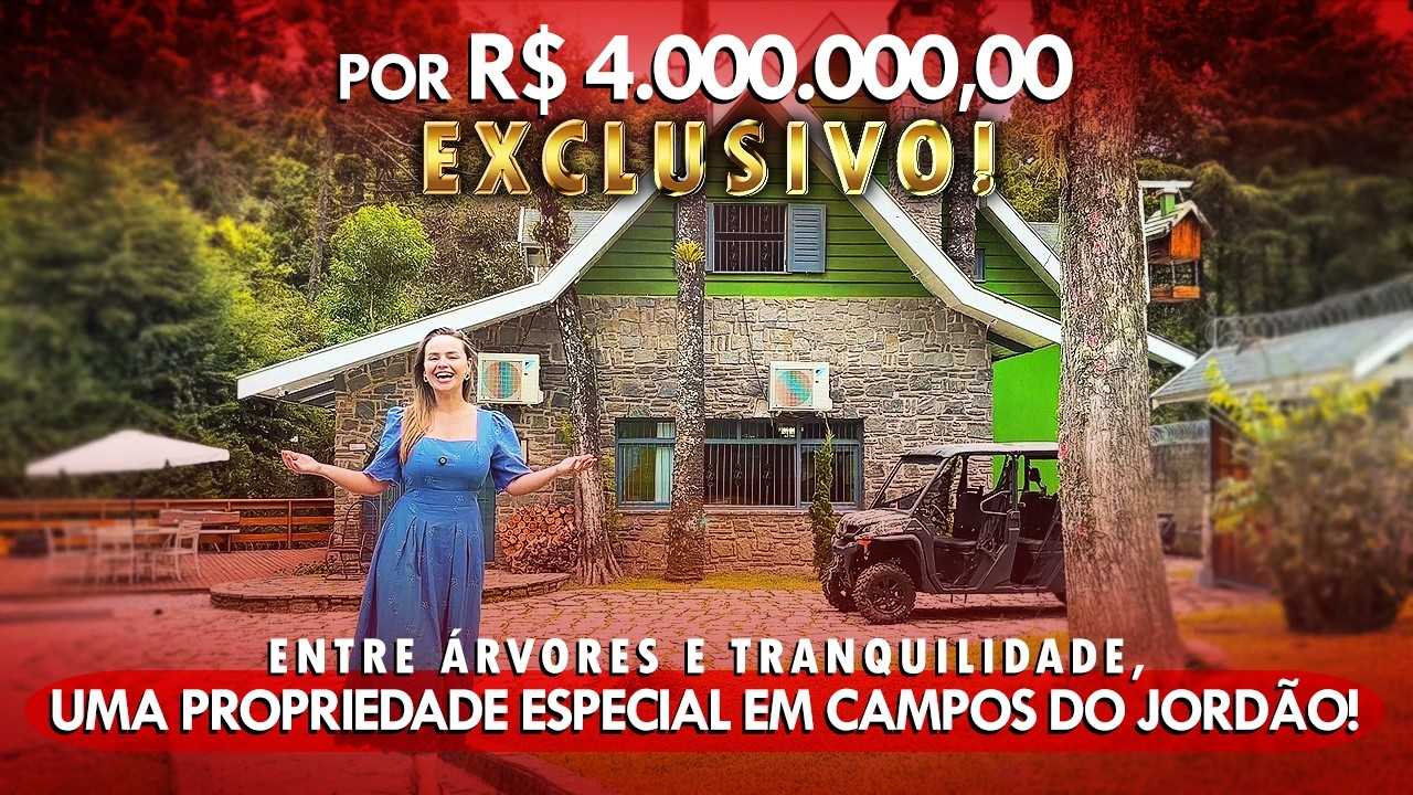 Vídeo do Imóvel: Casa com 7 dormitórios à venda, 400 m² por R$ 4.000.000 - Vale Feliz - Campos do Jordão/SP