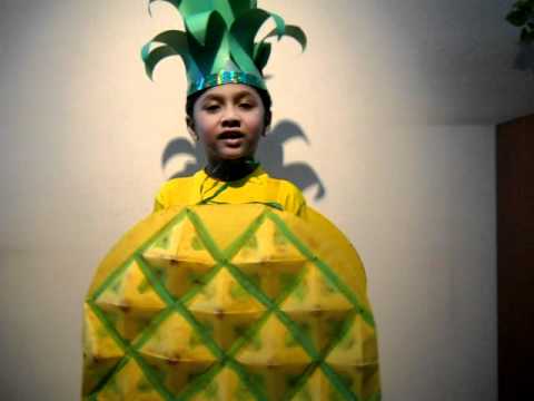 Winning entry of Vedant as Pineapple in Fancy dress ...