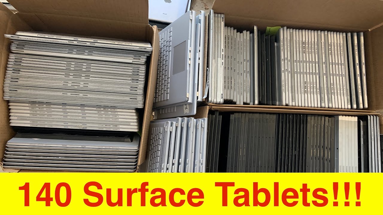 Picked up 140 Microsoft Surface tablets at a recycler today....