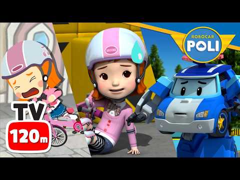 I Can't Ride a Bike│Learn about Safety Tips│How to Ride a Bike│Safety Series│2 Hour│Robocar POLI TV