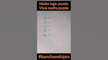 Maths logic puzzle | viral maths puzzle #maths #viral #shorts #youtubeshorts #puzzle #mathspuzzle