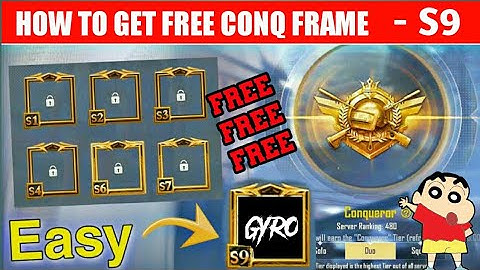 HOW TO GET CONQUEROR FRAME IN PUBG MOBILE LITE | HOW TO GET SEASON 9 CONQUEROR FRAME IN PUBG LITE