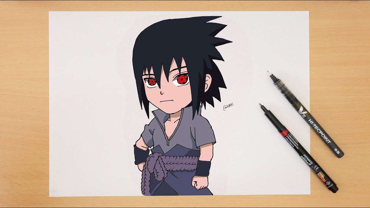 Drawing of little Sasuke Uchiha from the anime Naruto 🌀 : r/AnimeSketch