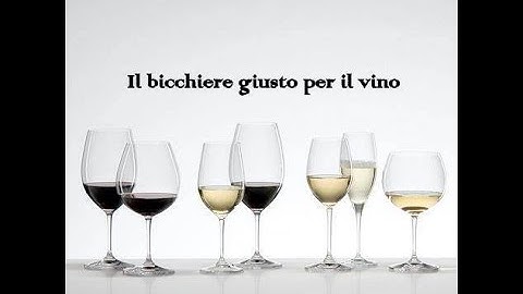 In quale bicchiere si beve il vino